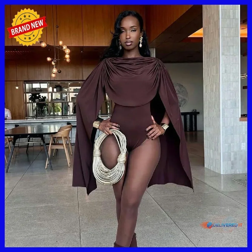 Long Sleeve Bodysuit Women's Soft Polyester Spandex Thong Layering Top